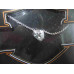 Harley Davidson dámský náhrdelník, kamínek v barvě křišťál, řetízek stříbro