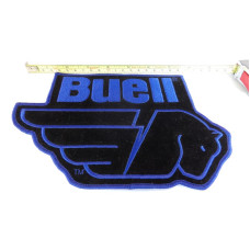 Buell XXLarge Back Blue Pegasus Patch 10"