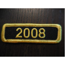 2008 year motorcycle event patch 2,5"