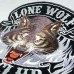 Velká zádová nášivka Lone Wolf - No Club Vlk samotář 25x28cm PPA3857