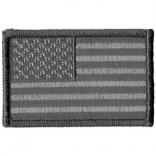 Černobílá nášivka americká vlajka Urban style - USA 7,5x5cm