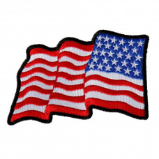 Nášivka na pravé rameno - vlající americká vlajka - USA 10x5cm