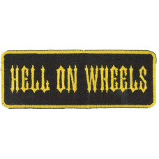 Nažehlovací nášivka Hell On Wheels 10x5cm