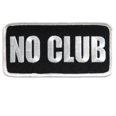 Nažehlovací nášivka No Club 10x5cm