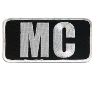 MC Motorcycle Club Patch 4x2"