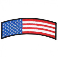 Hot Leathers American Flag 4" x 1" Rocker Patch