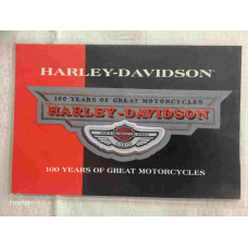 Harley Davidson nášivka, 100. výročí, 21 x 7,5 cm 