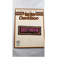 Harley Davidson Vintage 70's small Harley pink logo patch 4"