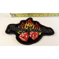 Harley-Davidson 70's Rare Dice in Flames Patch
