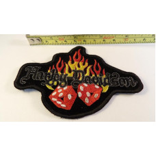 Harley-Davidson 70's Rare Dice in Flames Patch