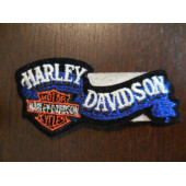 Harley Davidson Blue Banner 4" Patch