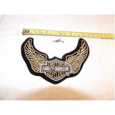 Nášivka Harley Davidson logo s křídly 80. léta 14cm