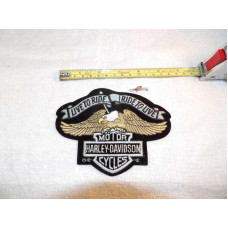 Harley Davidson Eagle Live to Ride - Ride to Live 6" 80's Patch