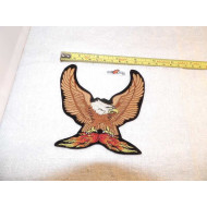 Harley Davidson Eagle with Flames 80's Patch