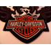Harley Davidson Bar & Shield Logo Eagle with Flames wings 80's XXL Patch