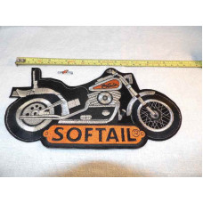 Harley Davidson Softail Motorcycle 10" Patch