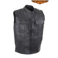 Pánská kožená motorkářská vesta styl Sons of Anarchy, vel. 6XL