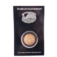 Harley Davidson 100th Anniversary Celebration Pin-Coin Set Juneau Avenue