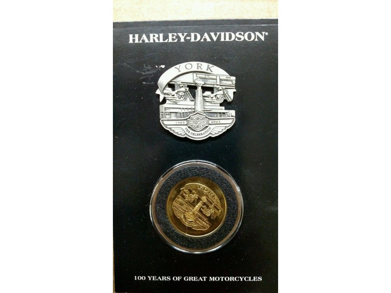 NEW Harley Davidson 100th Anniversary York Pin