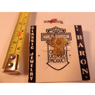 Vintage Harley Davidson Baron Pin Gold Tone Brass Engine Biker Badge