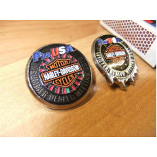 Harley Davidson Pin USA Dealer Meeting Pin