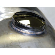 CHROME NON-VENTED GAS CAP FITS ALL 1936/1973 AFTER MARKET HARLEY