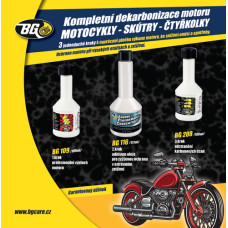 BG Decarbonization kit for motorcycles, quads nad cars, Made in USA BG 6900 KIT 3 x 100 ml