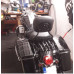 Black or Chrome Harley Touring Sissybar Backrest with Rack and docking kit 2009-2013