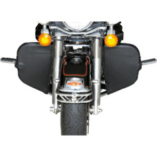 Kožené kryty kolen na padací rám od Saddlemen pro Harley Electra Touring