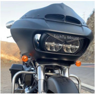 Matte Black Headlamp eyebrow eyelid Visor for Harley-Davidson Road Glide FLTR15+