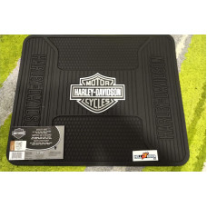 Harley Davidson Car floor mat Utility mat Black White Bar Shield Logo