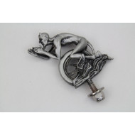 Devil and Wheel Motorcycle Fender Ornament