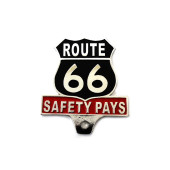 Route 66 License Plate Topper,for Harley Davidson motorcycles,by V-Twin