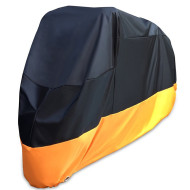 XXL Orange Black MOTORCYCLE COVER for Harley-Davidson Electra Glide Ultra or Goldwing