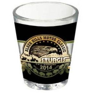 Official 2014 Sturgis Motorcycle Rally Black Hills Motor Classic Shot Glass