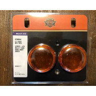 Amber Lenses For LED Bullet Turn Signal Inserts Harley-Davidson 67800642