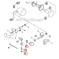 Harley-Davidson Softail Left Turn Signal Mounting Kit (67828-88A + 67827-88A + 67822-88 + 7744)