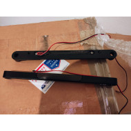 Black Front Turn Signal LED Light Bar - used 2014 and later Harley Davidson Touring