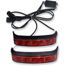 Black/RED/RED LED SADDLEBAG LIGHTS for 2014 and later Harley-Davidson