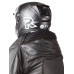 Pánská černá kožená airbagová bunda Helite pro motorkáře