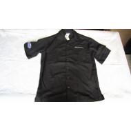Men's Buell Burnt Rubber 1125R Black Button Up Short Sleeve Shirt B018136B, M,L