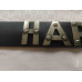 Černý kožený pásek Harley Davidson, vel. 40", kovová písmena