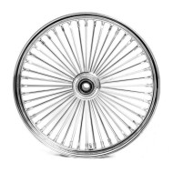 21X3.5 FAT SPOKE DUAL DISC FRONT Chrome WHEEL FOR HARLEY Electra Road King Road Glide