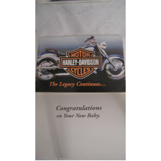 Harley Davidson Newborn Gratulation Letter