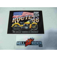 Harley Route 66 postcard