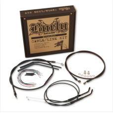 Burly Cable Kit For Harley-Davidson Dyna with Apehangers 16"