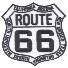 US Route 66 states biker patch 3"
