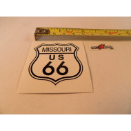 Route 66 Main Street USA White Logo Decal Sticker Missouri 3,5"