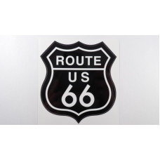 Route 66 Main Street USA Black White Logo Decal Sticker 3,5"