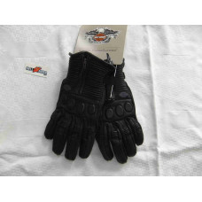 Harley Davidson Womens Leather Gloves, Black, size S